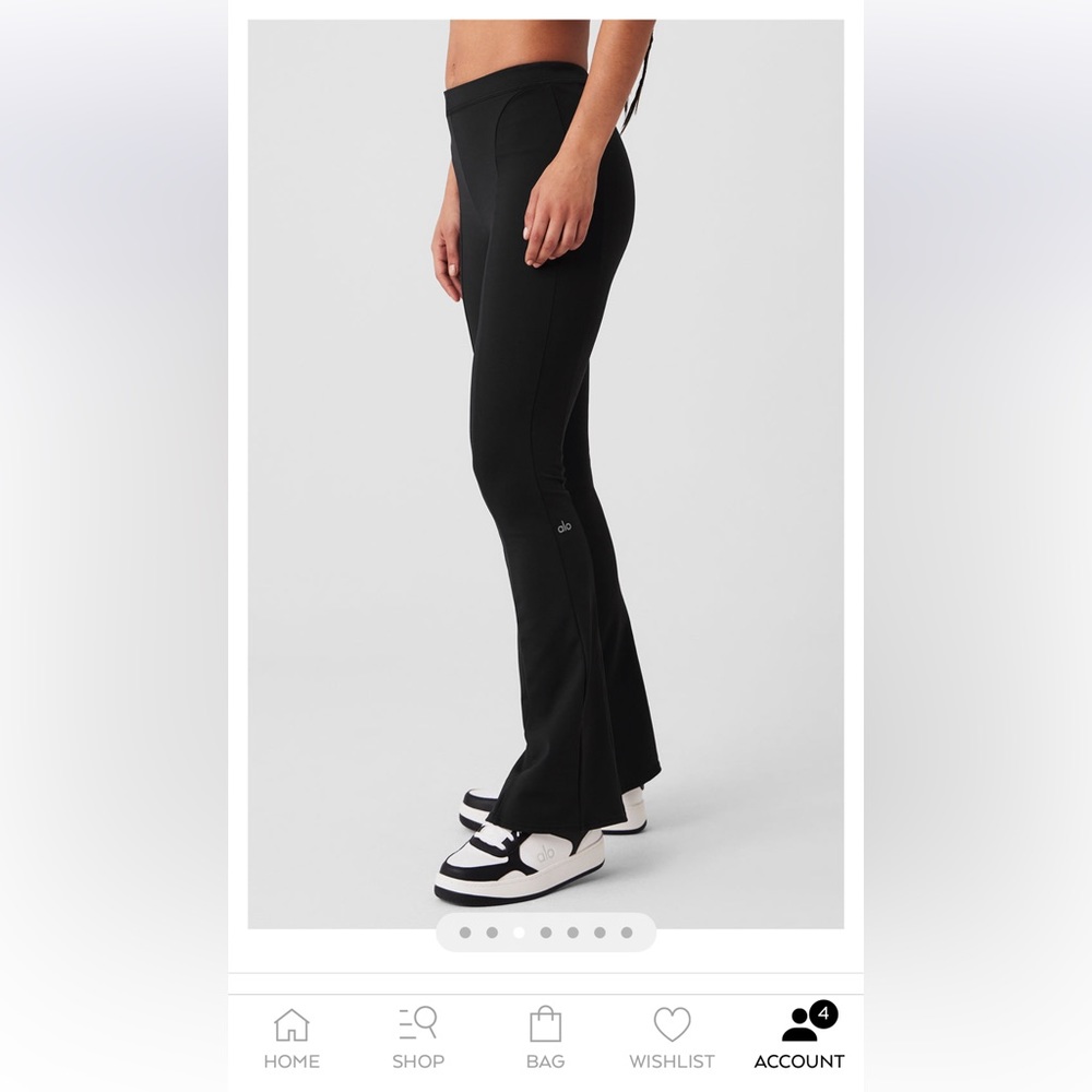 Alo yoga high waist 7/8 zip it flare leggings new